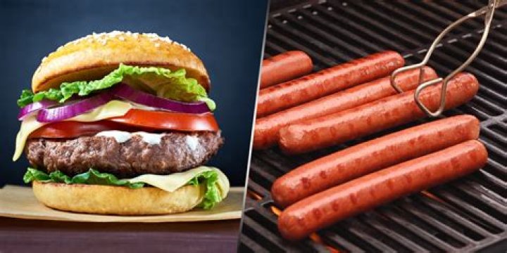 Which is healthier a hot dog or hamburger?