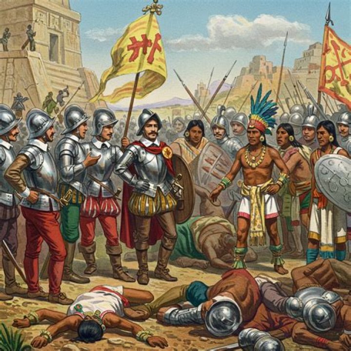 Who helped Hernán Cortés defeat Aztecs?