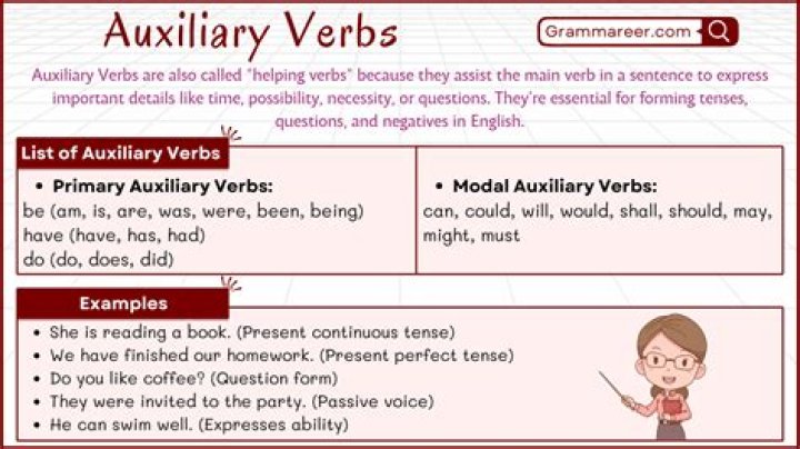 Why are auxiliary verbs called helping verbs?