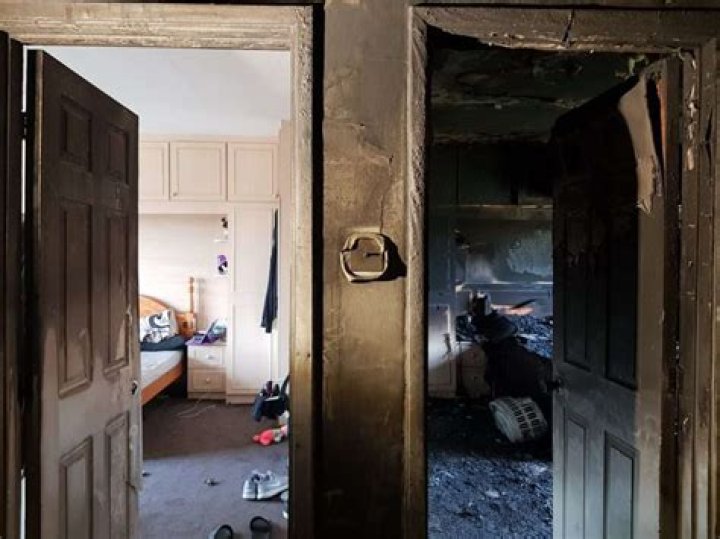 Why do you close resident bedroom doors during a fire?