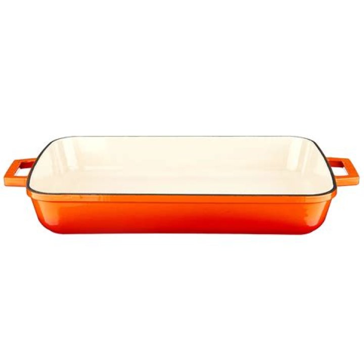 Why is cast iron pan orange?